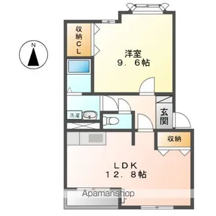 Ⅲ・アンジェラス【2階】の間取り