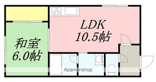 1LDKの間取り画像