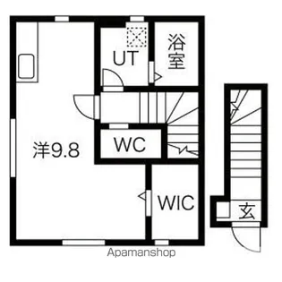 ル・メイユール東宮野目A棟【2階】の間取り