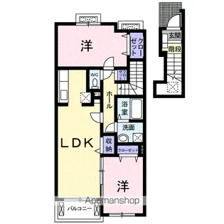 ラフィネ【2階】の間取り