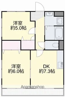 オルセーメゾンE【1階】の間取り