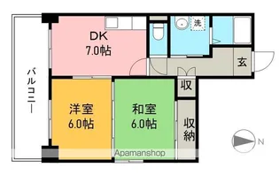 山崎ハイツ【5階】の間取り