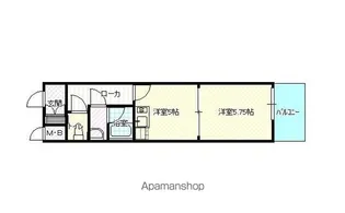 朝日プラザエザース東山【310号室】の間取り