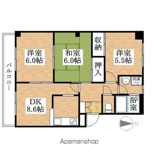 マロンステージA棟【1階】の間取り