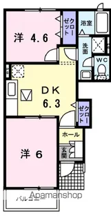 プラティーク B【1階】の間取り