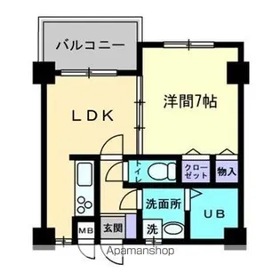 マ・メゾン土居田(旧大進第五ハイツ)【210号室】の間取り