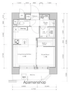 ネストピア薬院東【4階】の間取り