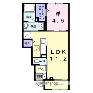 グレイス 八万【1階】の間取り