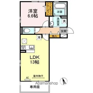 フロレゾン B棟【1階】の間取り