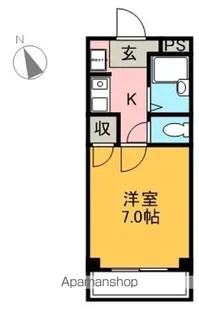 サンパークみずほ【103号室】の間取り
