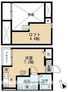 サンクマーレ稲毛【1階】の間取り