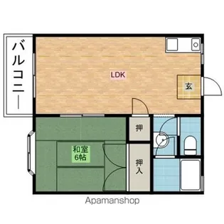 アンシャンテ壱番館【1階】の間取り