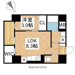 ラ・フュンフ【6階】の間取り