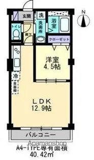 プランドールES【205号室】の間取り