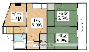 シロハイヌ湯里【5階】の間取り