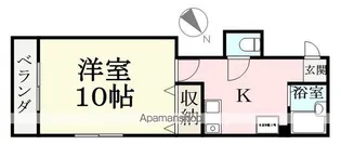 希林館【101号室】の間取り