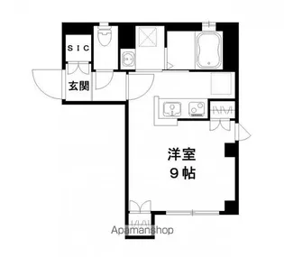 ディアマンテス新宿【103号室号室】の間取り