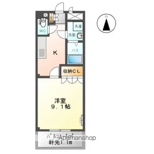 フロイデB【101号室】の間取り