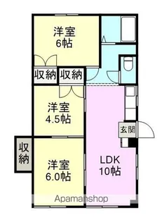 コーポアイキ【101号室】の間取り