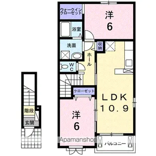 プレミアム・メルヘン【2階】の間取り