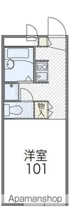レオパレスあべーる【1階】の間取り
