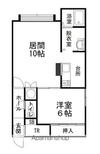 ハーベストB【2階】の間取り