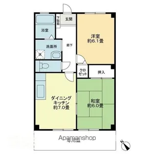 フォブール本大【1階】の間取り