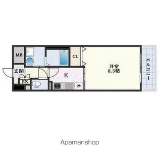 エスペランサ奥田【305号室】の間取り