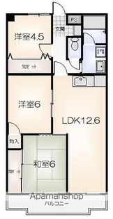 東洋ハイツP−Ⅱ【1階】の間取り
