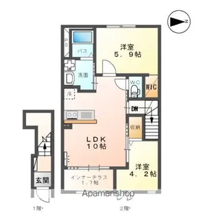 ルミナス・ハイム ASAKA【2階】の間取り