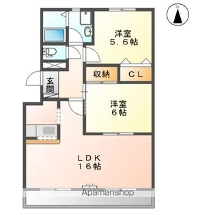 サンタプレイスⅡ【2階】の間取り