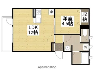 MISTRAL西延末Ⅰ【203号室】の間取り