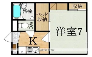 レオパレスシプレ2【2階】の間取り