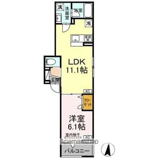 セレスティア東小岩II【3階】の間取り