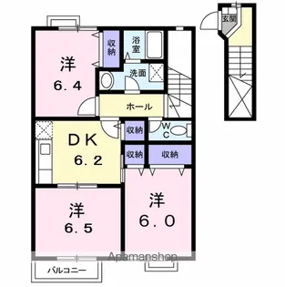 エクセレンス【204号室】の間取り
