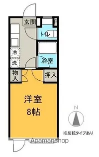 アップルズS【1階】の間取り
