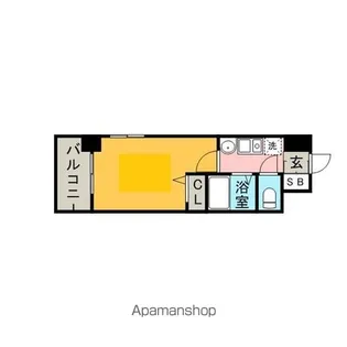 1Kの間取り画像