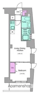 レジディア幡ヶ谷【5階】の間取り