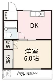 コーポフジタ【1階】の間取り