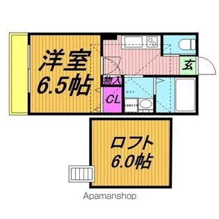 ヒューマンパレス馬橋【1階】の間取り