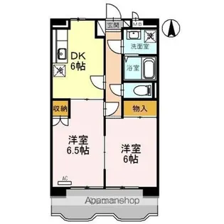 2DKの間取り画像