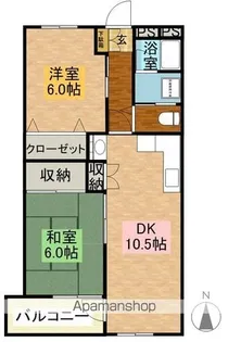 マンションエクセル【4階】の間取り