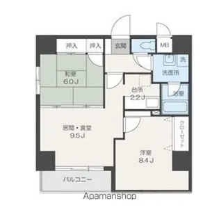 メルクリオけやき通り【3階】の間取り