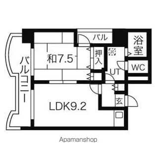 札幌ビオス館【6階】の間取り