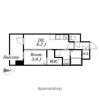 エステムコート名古屋セントリア【7階】の間取り