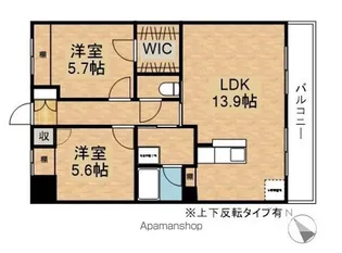 ビッグ・シャイン【E-3号室】の間取り
