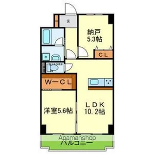 豊里アーバンハイツ【605号室号室】の間取り