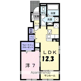 VENT・VERT Ⅳ【1階】の間取り