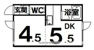 ノースパレスV【1階】の間取り