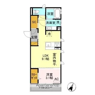 キアラ【301号室】の間取り